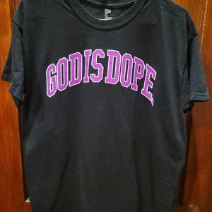 God Is Dope Black T-Shirt